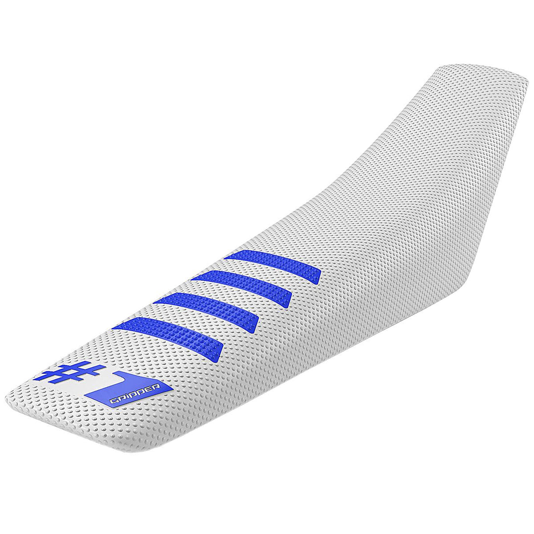 ONE GRIPPER SEAT COVER white blue