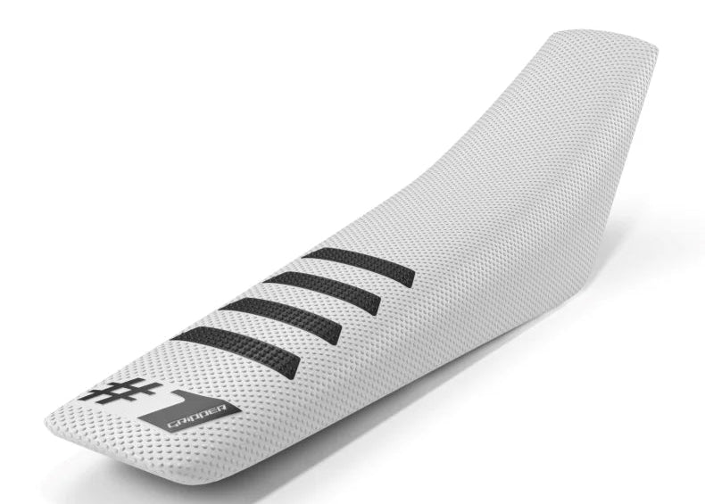 ONE GRIPPER SEAT COVER WHITE BLACK